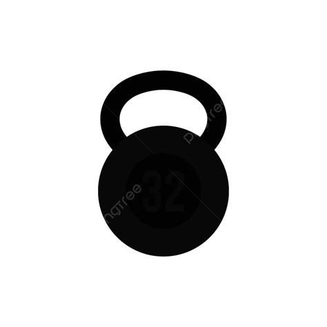 Kettlebells Silhouette PNG Transparent, Kettlebell Icon In Flat Style ...