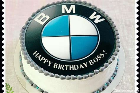 BMW Car Birthday Wishes Cake For Boss