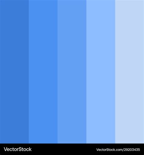 Blue color palette Royalty Free Vector Image - VectorStock