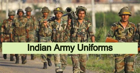 Different types of Indian Army Uniforms