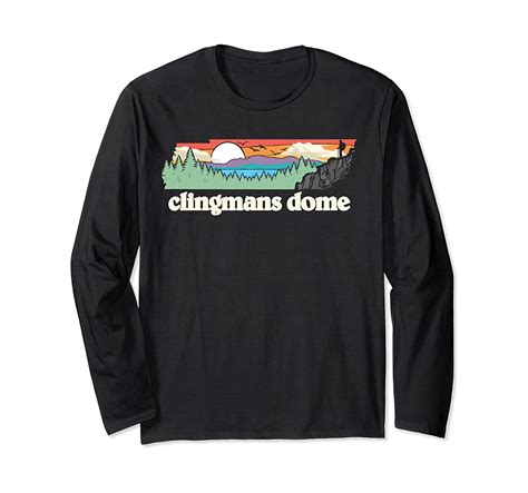 Clingmans Dome Tennessee Outdoors Retro Naturelong Sleeve T-shirt