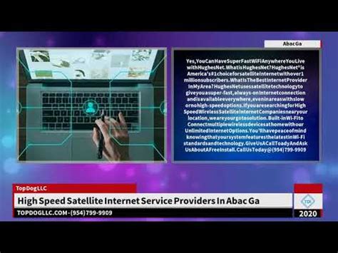 High Speed Satellite Internet Service Providers In Abac Ga- Video ...