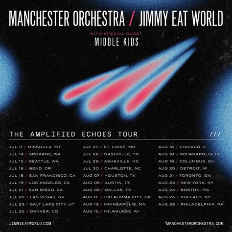 THE AMPLIFIED ECHOES TOUR SUMMER... - Manchester Orchestra | Facebook