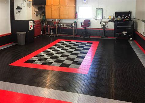 GarageTrac Diamond, Durable Interlocking Modular Garage Flooring Tile ...