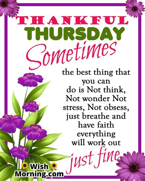 Thankful Thursday Quotes Wishes - Wish Morning