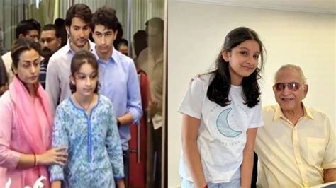 Mahesh Babu’s children pay last respects to grandpa Krishna, Sitara ...