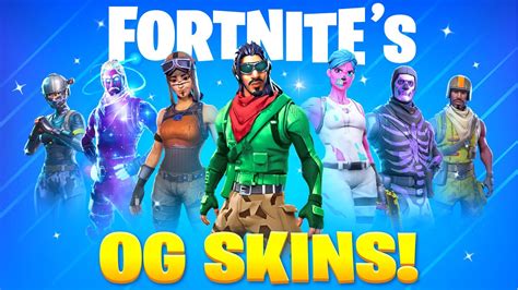 25 Fortnite Skins ONLY OG's Own - YouTube