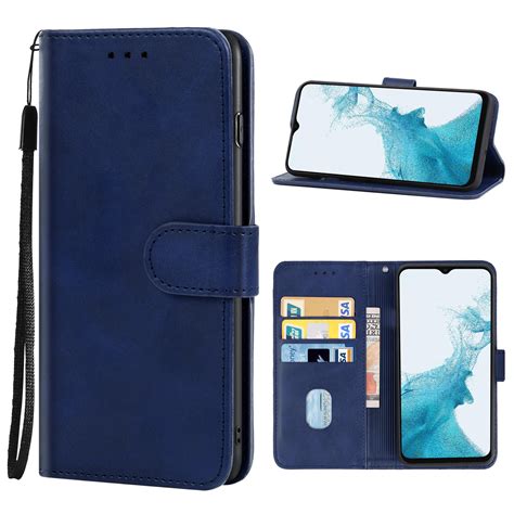 For Samsung Galaxy A23 5G Leather Phone Case (Blue) – Alexnld.com