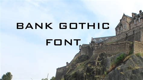 Bank Gothic Font Free Download