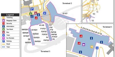 Cairo airport map - Cairo international airport map (Egypt)