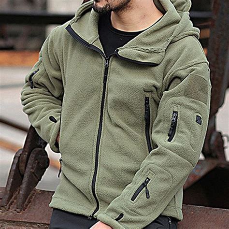 Outdoor Windproof Breathable Hooded Multi Pocket Hiking Jacket for Men ...