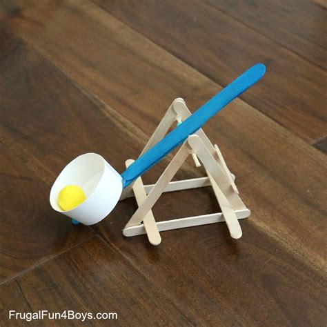 Build a Powerful Popsicle Stick Catapult - Frugal Fun For Boys and Girls