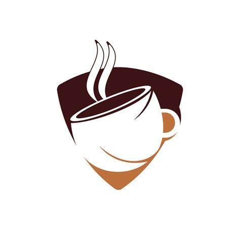 Coffee cafe vector logo design. Unique coffee cup icon logo template ...