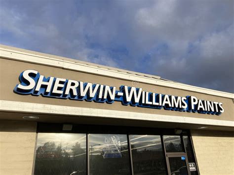 Sherwin-Williams Paint Sign on Store Facade - San Jose, California, USA ...