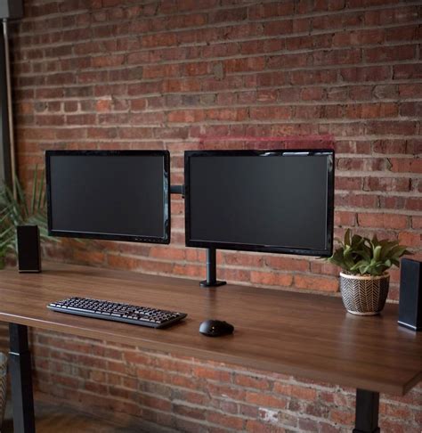 Dual Monitor Desk Mount Stand Heavy Duty | Dual monitor desk, Monitor ...