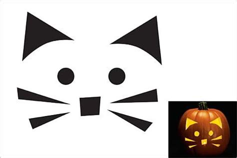 Cat Pumpkin Carving Templates