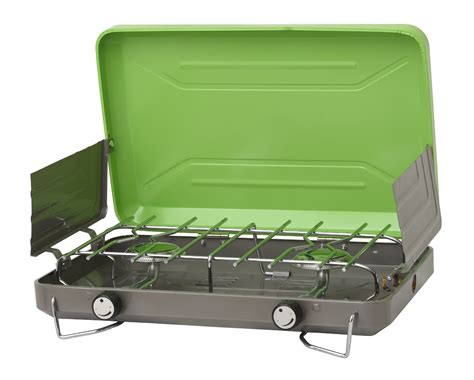 Flame King 2 Burner Portable LP Classic Camping Stove Grill - Walmart ...