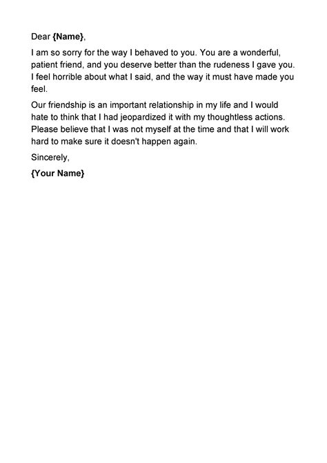 Apology Letter For Assault