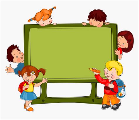 School Children Playing Clip Art