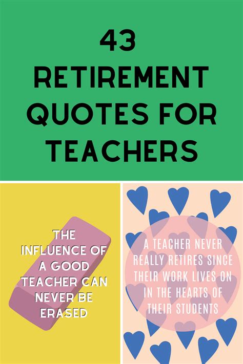 Here are 43 Retirement Quotes for Teachers that show just how much you ...