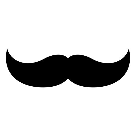 mustache on white background 13686449 Vector Art at Vecteezy