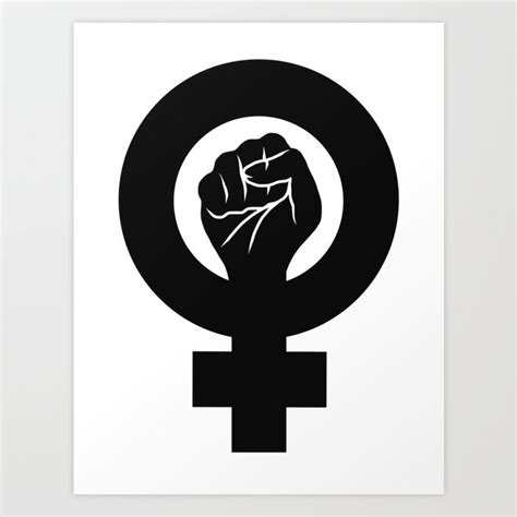 Feminist Symbol Art Print by dollygrey | Society6