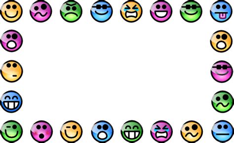 Smiley Clipart Borders Emoji Border Png Cliparts And Cartoons Jingfm ...