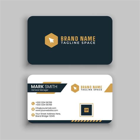 Business Card Design Template 8254460 Vector Art at Vecteezy