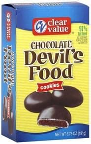 Clear Value Chocolate Devil's Food Cookies - 6.75 oz, Nutrition ...