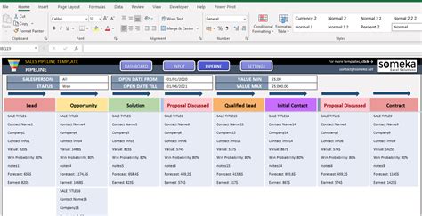 Pipeline Report Template Excel