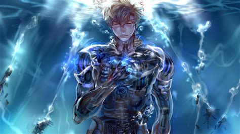 Genos Power-Up HD Wallpaper - One-Punch Man