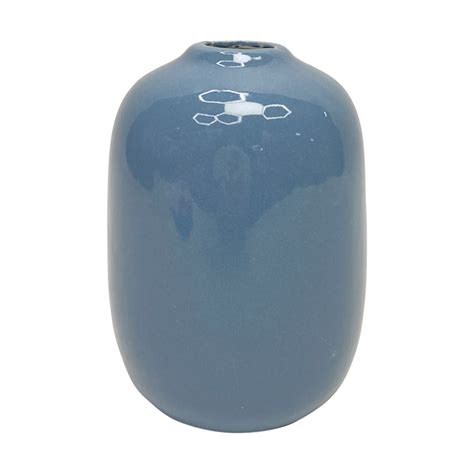 Ceramic Vase, Blue, Large