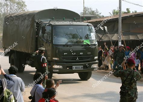 Military Truck Which Forms Part Convoy Editorial Stock Photo - Stock ...