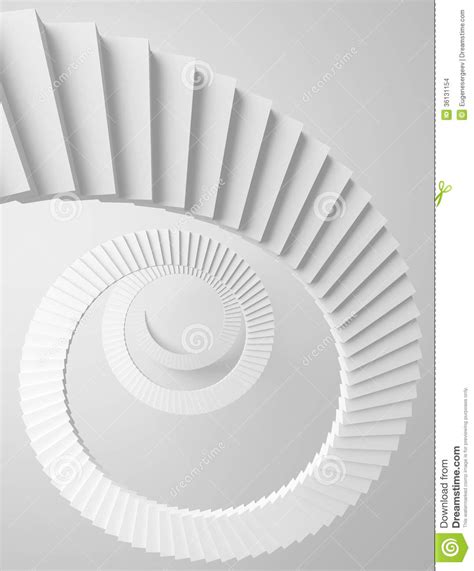 Spiral Stairs Perspective Background Stock Illustration - Illustration ...