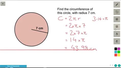 Calculating the circumference of a circle - YouTube