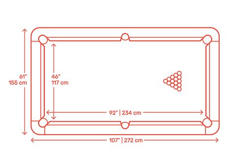 8.5 Foot Billiards | Pool Table Dimensions & Drawings | Dimensions.com