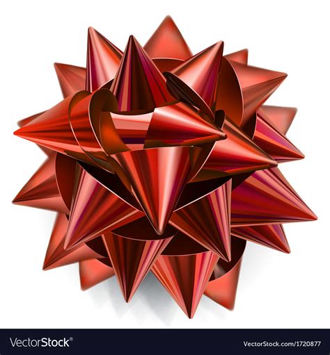 Red bow Royalty Free Vector Image - VectorStock