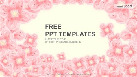 Pink Floral Abstract PPT Templates - Powerpoint and google slides ...