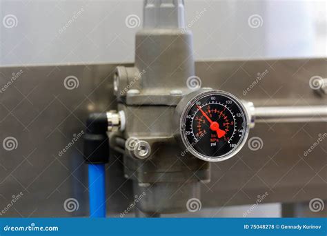 Pressure Gauge or Manometer Stock Photo - Image of gauge, manometer ...