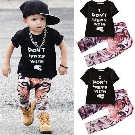 2pcs clothing set!! 2016 wholesale summer cool baby toddler kids boys ...