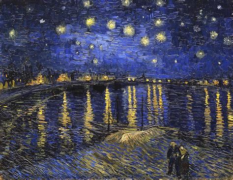 Starry Night Over The Rhone Painting by Vincent Van Gogh