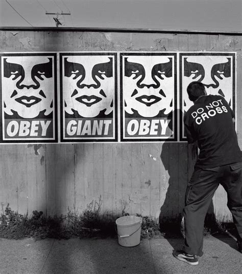 1.23b Shepard Fairey, "Obey," 1996, campaign poster installed in public ...