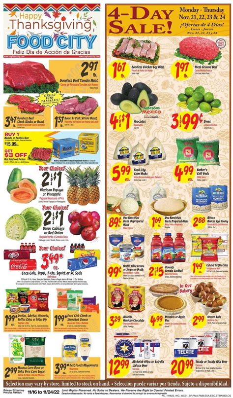 Food City Weekly Ad Thanksgiving Nov 16 - 24, 2022 - WeeklyAds2