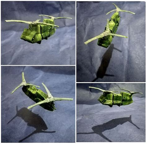 Stunning Origami Helicopter by Neelesh K