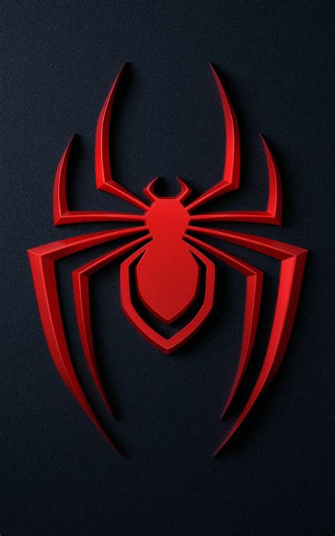 800x1280 Spider, logo, spider-man, playstation 5 wallpaper | Spiderman ...