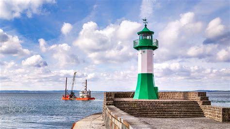 The lighthouse of "Sassnitz" - null | Lighthouse, Architecture, Photo