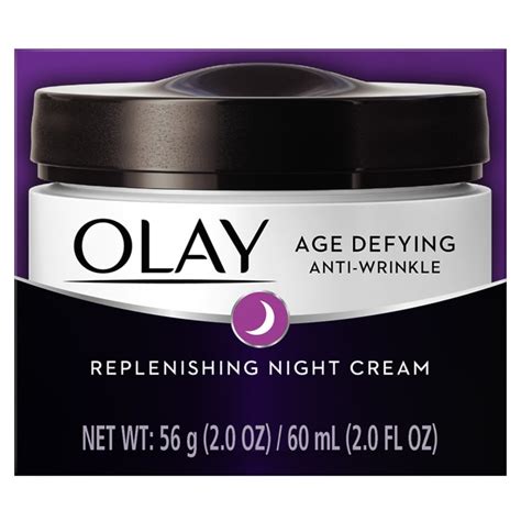 Olay Age Defying Anti-Wrinkle Night Cream, 2.0 Ounces - Walmart.com ...