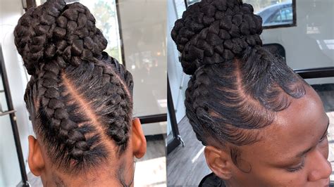 Goddess Braids Updo Styles