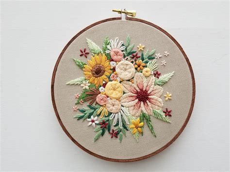 Embroidery Pattern Floral