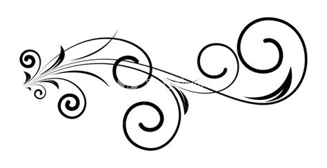 Decorative Swirl Elements Vector Design | Swirl design drawing, Swirly ...